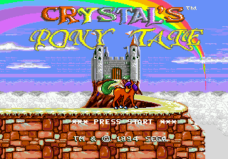 Заставка игры Crystal's Pony Tale